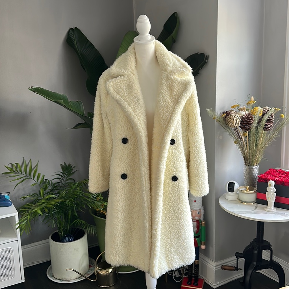Abercrombie & Fitch Sherpa/Teddy Coat